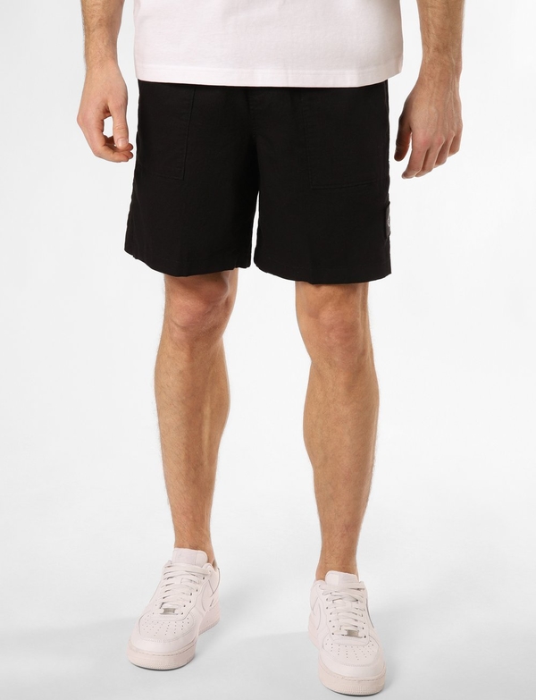 Czarne spodenki Calvin Klein z bawełny w sportowym stylu