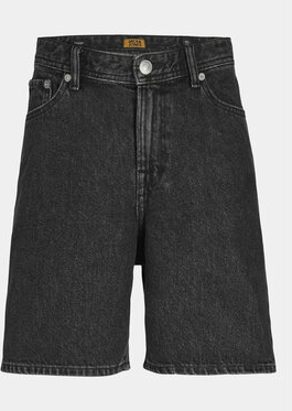 Czarne spodenki dziecięce Jack&jones Junior z jeansu