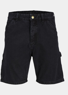 Czarne spodenki Jack & Jones z jeansu w stylu casual