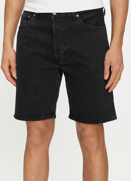 Czarne spodenki Levis w stylu casual z jeansu
