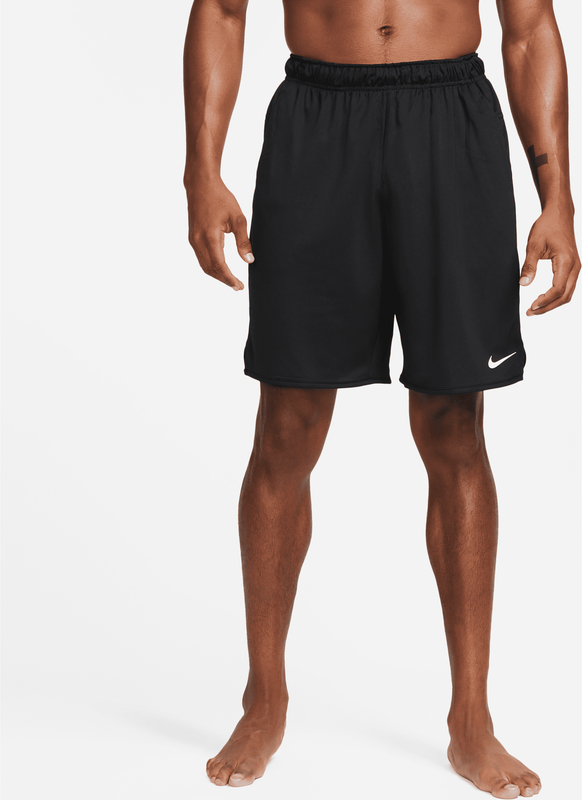 Czarne spodenki Nike w sportowym stylu z dzianiny