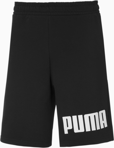 Czarne spodenki Puma z dresówki w sportowym stylu