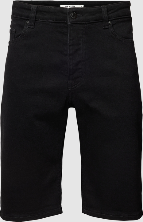 Czarne spodenki Review z jeansu w stylu casual