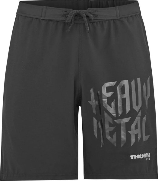 Czarne spodenki Thorn+fit w sportowym stylu z tkaniny