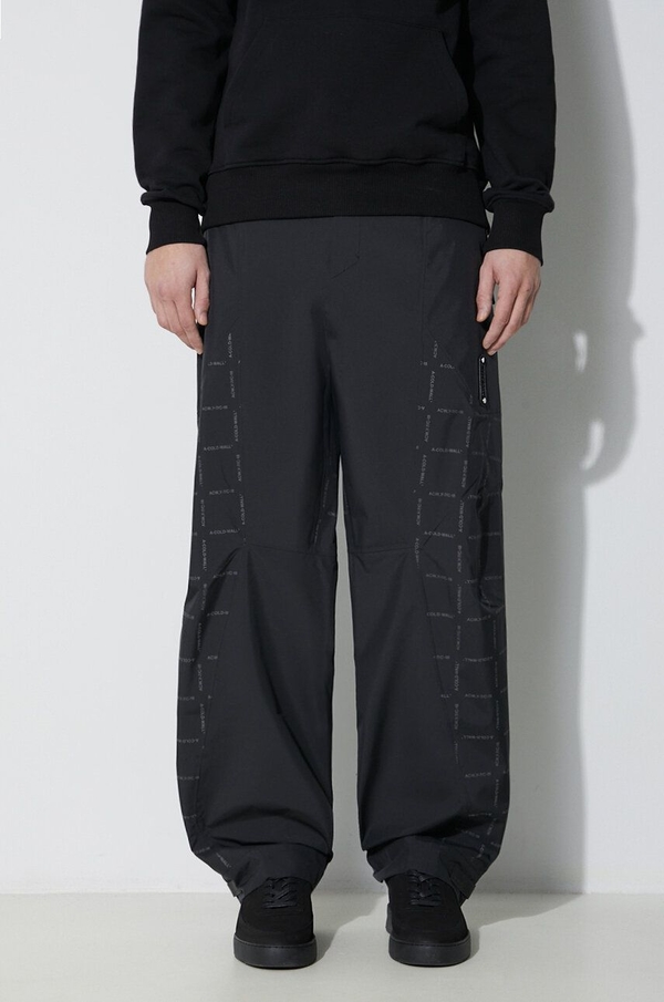 Czarne spodnie A-cold-wall* z tkaniny w sportowym stylu