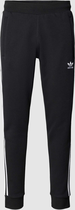Czarne spodnie Adidas Originals z dresówki w sportowym stylu