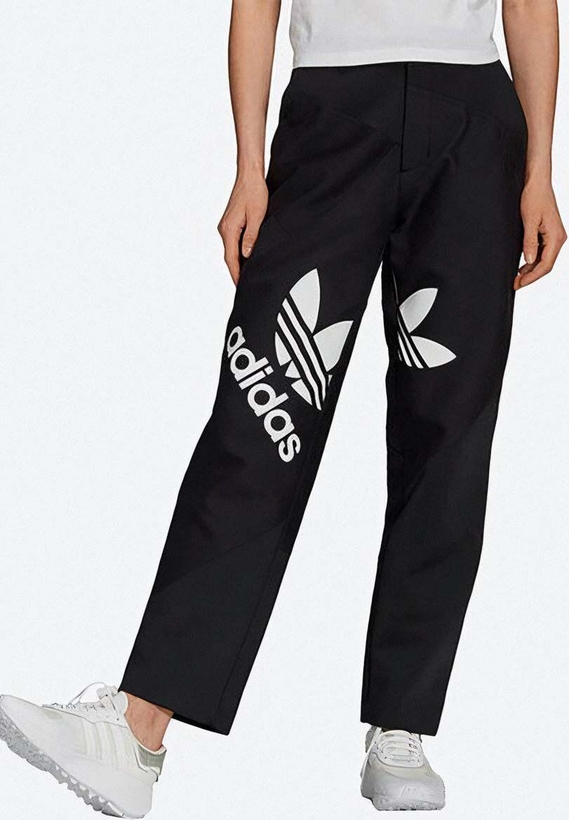Czarne spodnie Adidas Originals z tkaniny