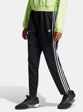 Czarne spodnie Adidas z dresówki w sportowym stylu