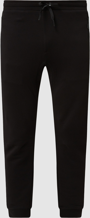 Czarne spodnie Armani Exchange w sportowym stylu z bawełny