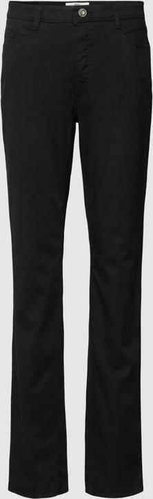 Czarne spodnie Brax w stylu casual z bawełny