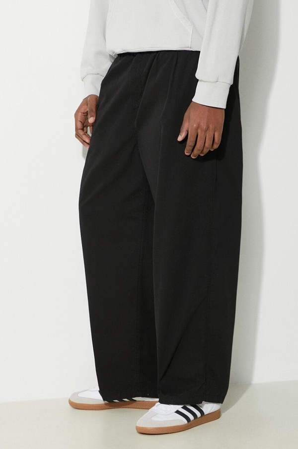 Czarne spodnie Carhartt WIP w stylu casual z bawełny