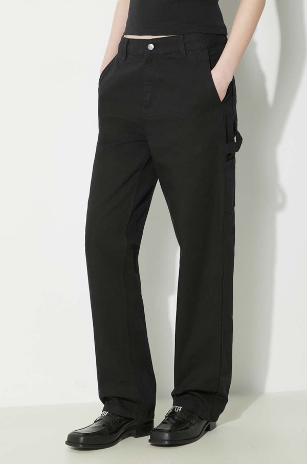 Czarne spodnie Carhartt WIP z tkaniny