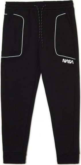 Czarne spodnie Cropp w sportowym stylu