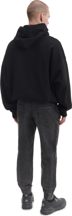 Czarne spodnie Cropp w stylu casual z bawełny