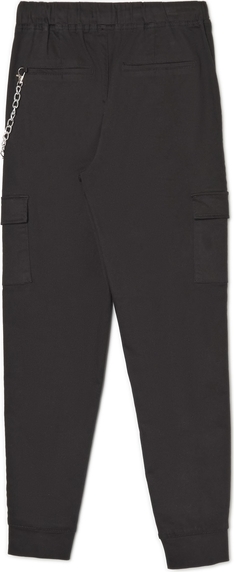 Czarne spodnie Cropp z bawełny