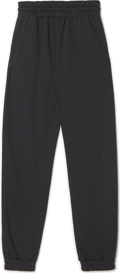 Czarne spodnie Cropp z dresówki w sportowym stylu