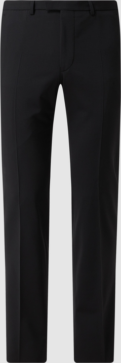 Czarne spodnie Digel z wełny