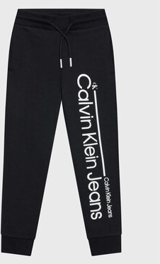Czarne spodnie dziecięce Calvin Klein dla chłopców