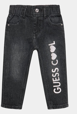 Czarne spodnie dziecięce Guess dla chłopców