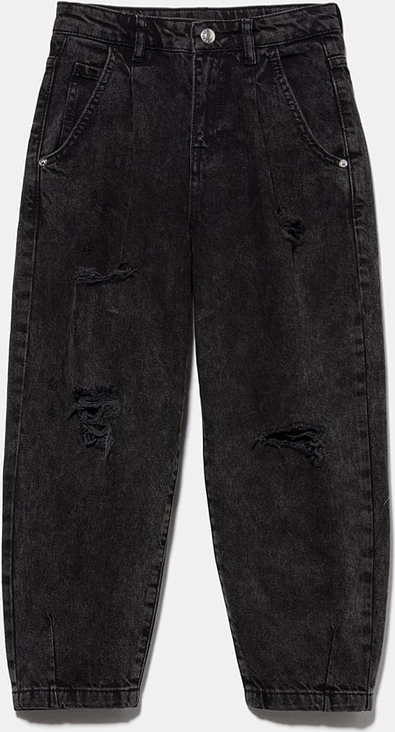 Czarne spodnie dziecięce Sisley