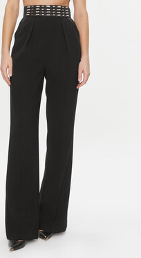 Czarne spodnie Elisabetta Franchi w stylu retro