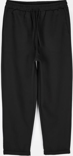 Czarne spodnie Gate w sportowym stylu z bawełny