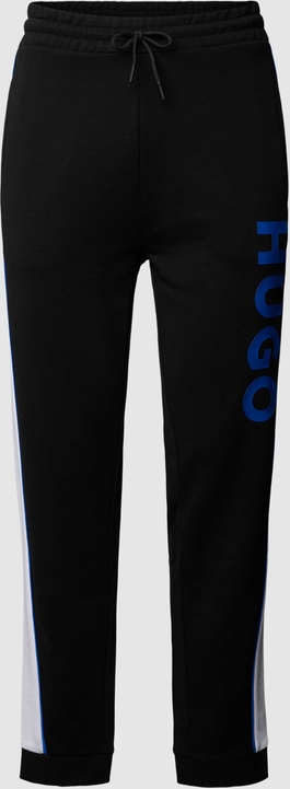 Czarne spodnie Hugo Blue w sportowym stylu z dresówki
