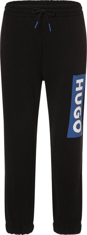 Czarne spodnie Hugo Blue z bawełny