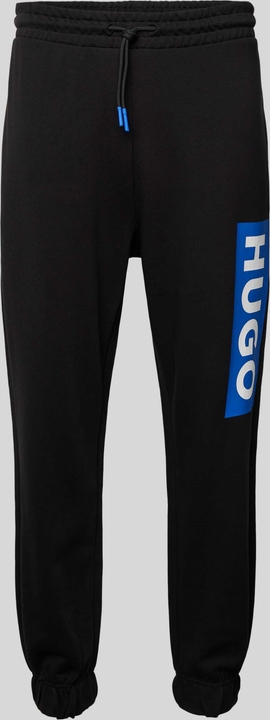 Czarne spodnie Hugo Blue z nadrukiem