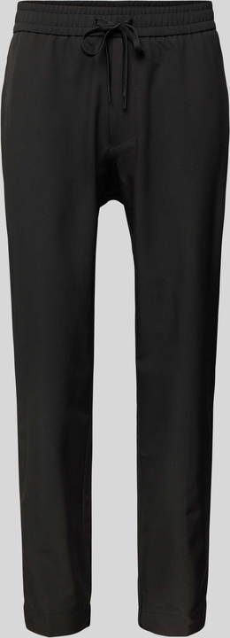 Czarne spodnie Hugo Boss w sportowym stylu z dresówki