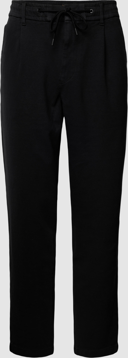 Czarne spodnie Hugo Boss z bawełny