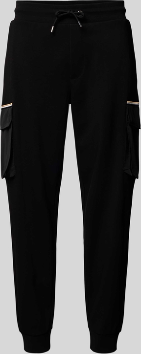 Czarne spodnie Hugo Boss z dresówki w sportowym stylu
