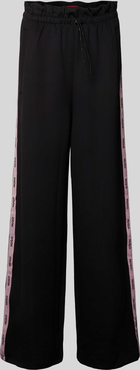 Czarne spodnie Hugo Classification z bawełny w sportowym stylu