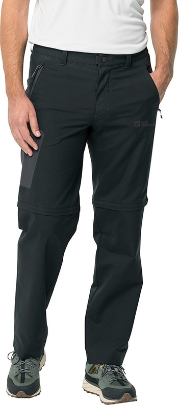 Czarne spodnie Jack Wolfskin w sportowym stylu