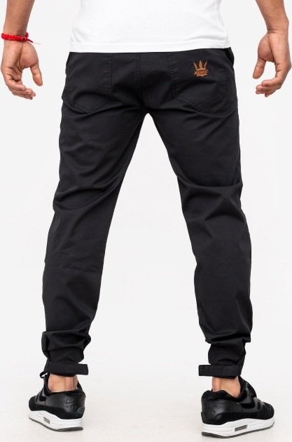 Czarne spodnie Jigga Wear z bawełny
