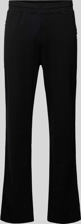 Czarne spodnie Joy w sportowym stylu z dresówki
