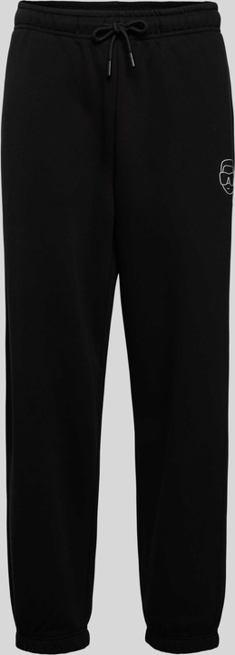 Czarne spodnie Karl Lagerfeld w sportowym stylu