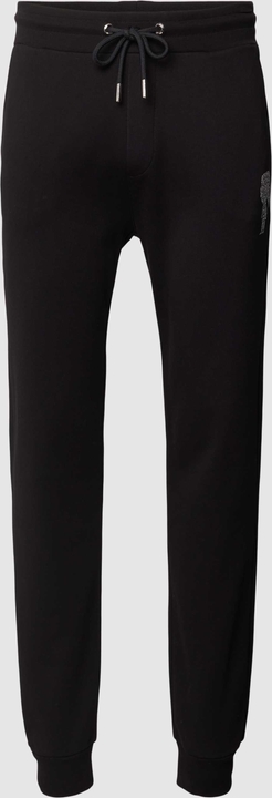 Czarne spodnie Karl Lagerfeld z bawełny