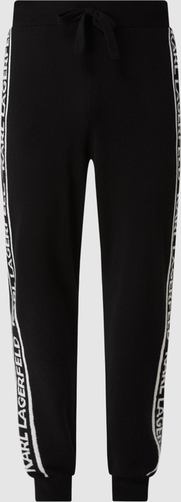 Czarne spodnie Karl Lagerfeld z dresówki