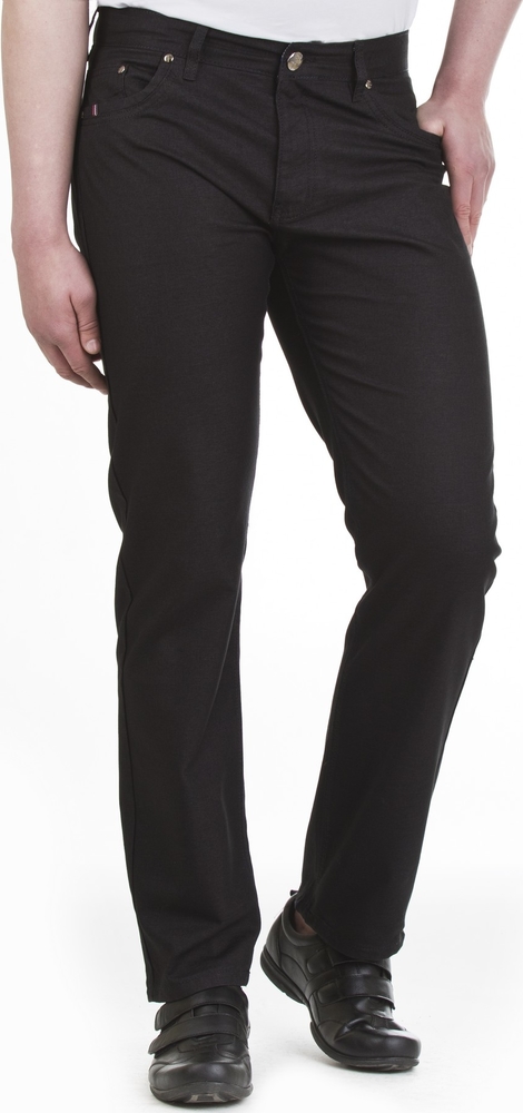 Czarne spodnie Kt-fashion z bawełny