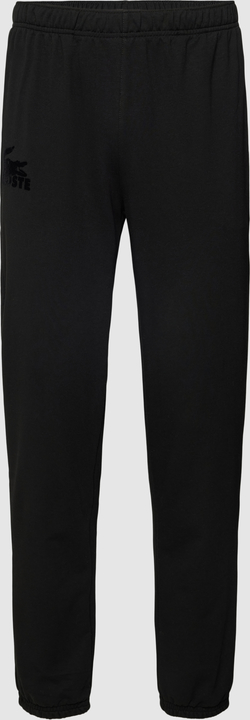 Czarne spodnie Lacoste z dresówki