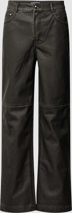 Czarne spodnie Loavies ze skóry ekologicznej