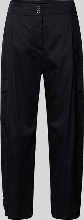 Czarne spodnie Marc Cain w stylu retro z bawełny