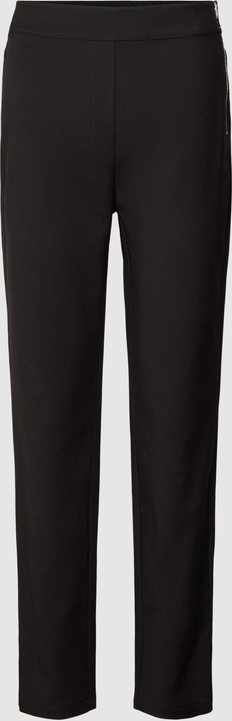 Czarne spodnie Marc Cain z bawełny w stylu retro