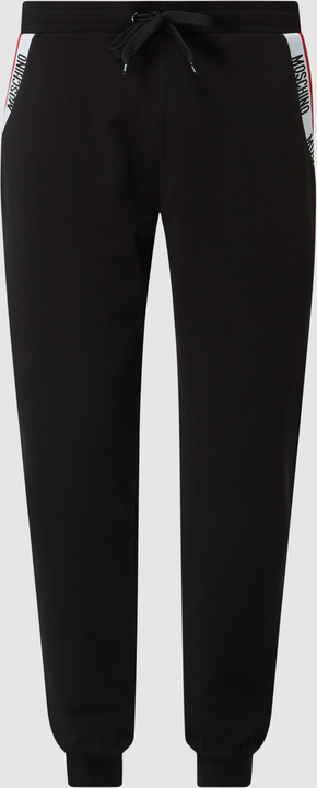 Czarne spodnie Moschino w sportowym stylu