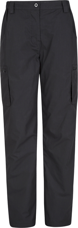 Czarne spodnie Mountain Warehouse w sportowym stylu z tkaniny