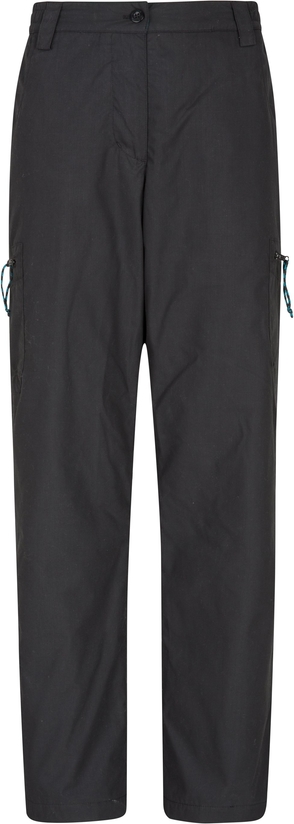 Czarne spodnie Mountain Warehouse z plaru