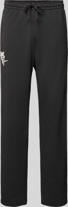 Czarne spodnie Multiply Apparel z bawełny w sportowym stylu