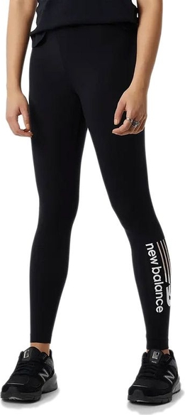 Czarne spodnie New Balance z bawełny w sportowym stylu