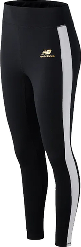 Czarne spodnie New Balance z dzianiny w sportowym stylu
